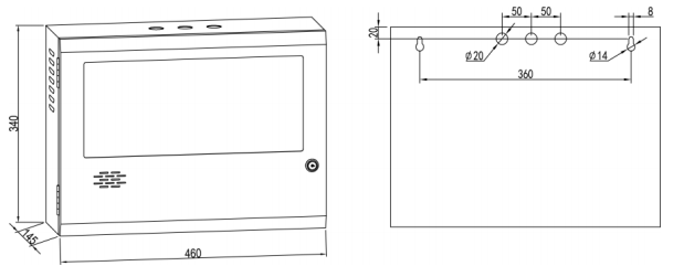 利達(dá)NAJ2100 消防應(yīng)急廣播設(shè)備/消防電話外箱尺寸 利達(dá)NAJ2100 消防應(yīng)急廣播設(shè)備/消防電話外箱尺寸