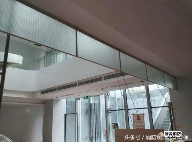 防煙系統(tǒng)之擋煙垂壁，地下汽車庫和商場常見