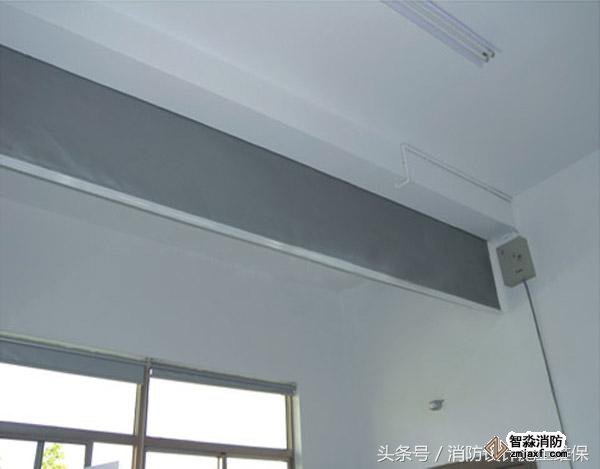 防煙系統(tǒng)之擋煙垂壁，地下汽車庫和商場常見