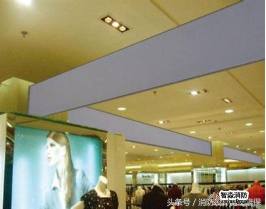 防煙系統(tǒng)之擋煙垂壁，地下汽車庫和商場常見